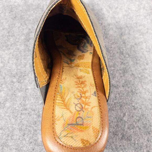 NWOB BOC Jinny Clogs Gray Block Heels Slip-On Y2K Cottagecore Boho Women's Sz 6M - Picture 11 of 13